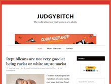 Tablet Screenshot of judgybitch.com
